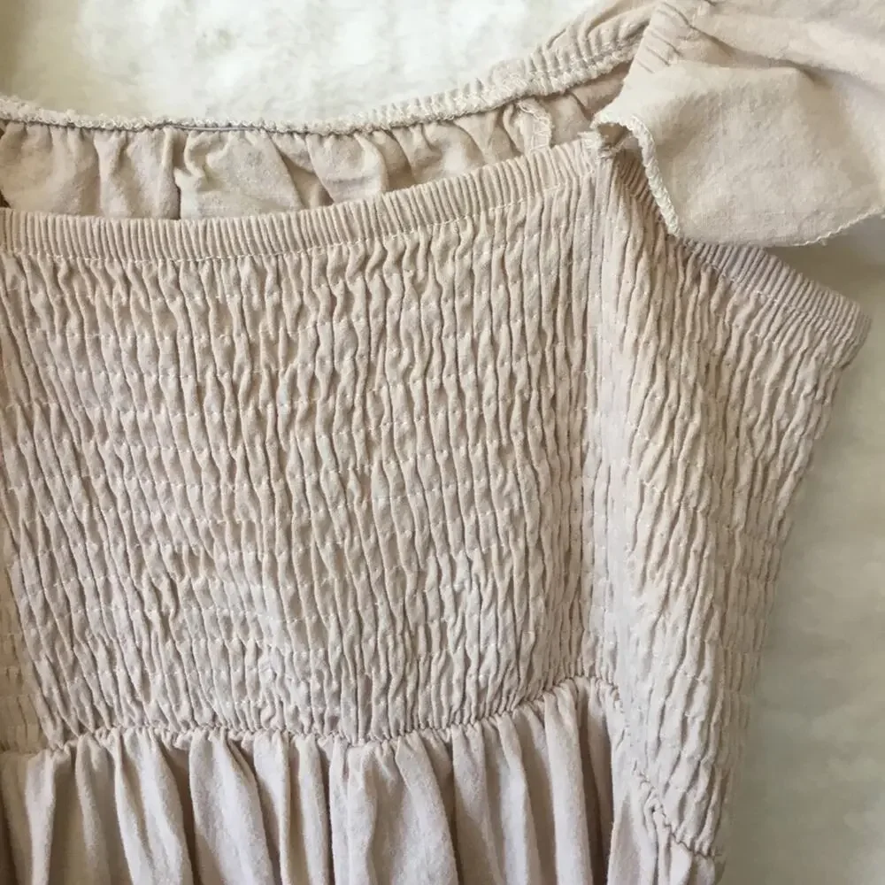 Cupshe Beige Off-Shouder Dress - Picture 8 of 9